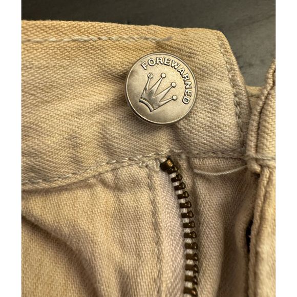 Vintage 90's Fore Warned Wide Leg Pants - subtle stripes - Sz 10 - Picture 5 of 14